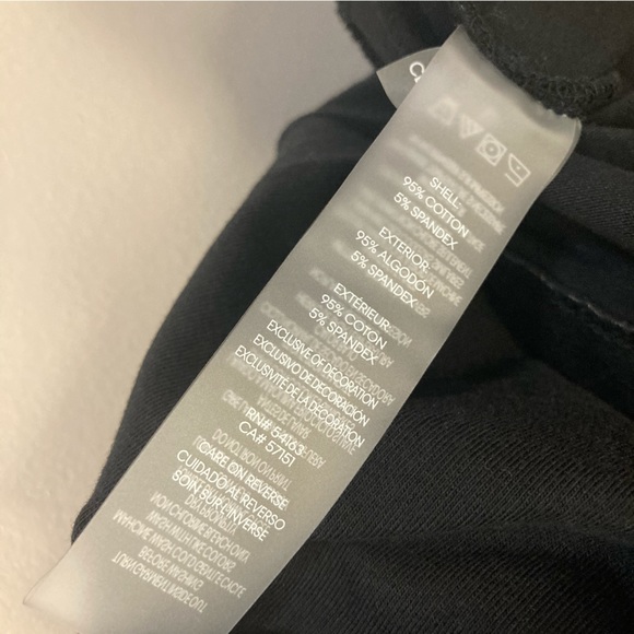 CALVIN KLEIN Graphic Logo Sporty Pocket Shirt Dress In Black White Women’s Sz S - Picture 9 of 9